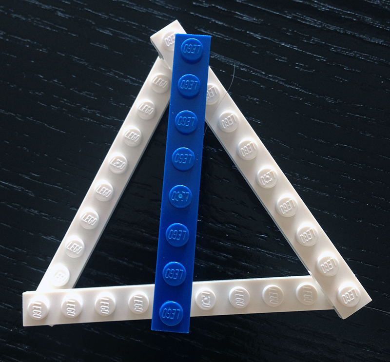 5-7-8 inside equilateral; top view